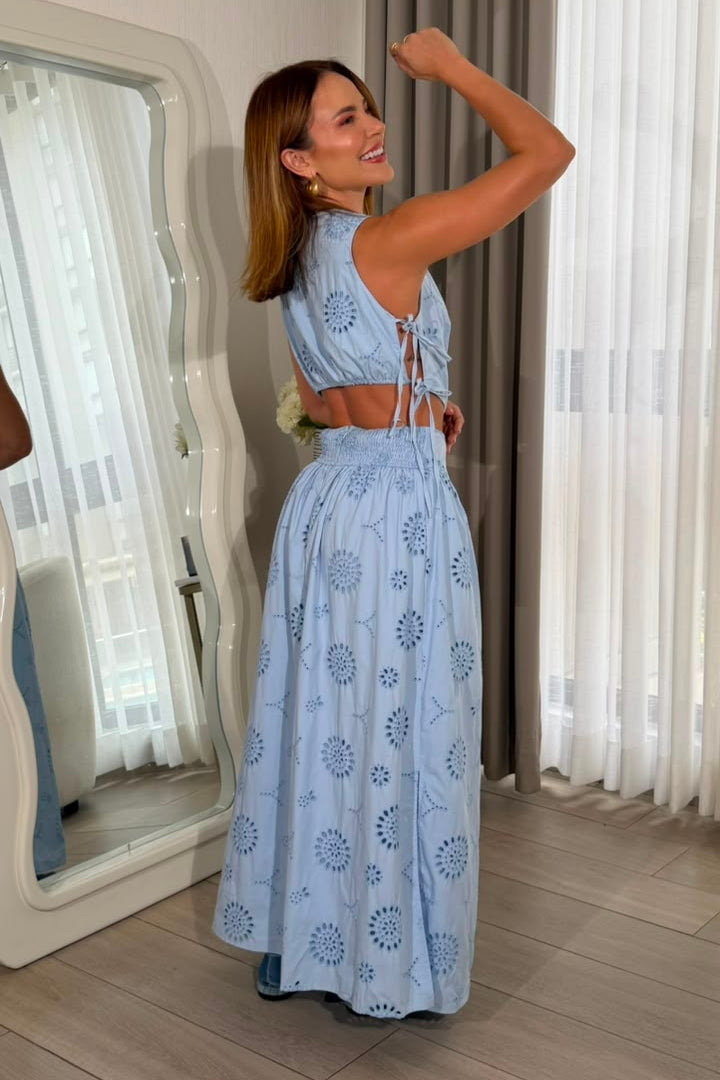 Thalia Maxi Dres Azul