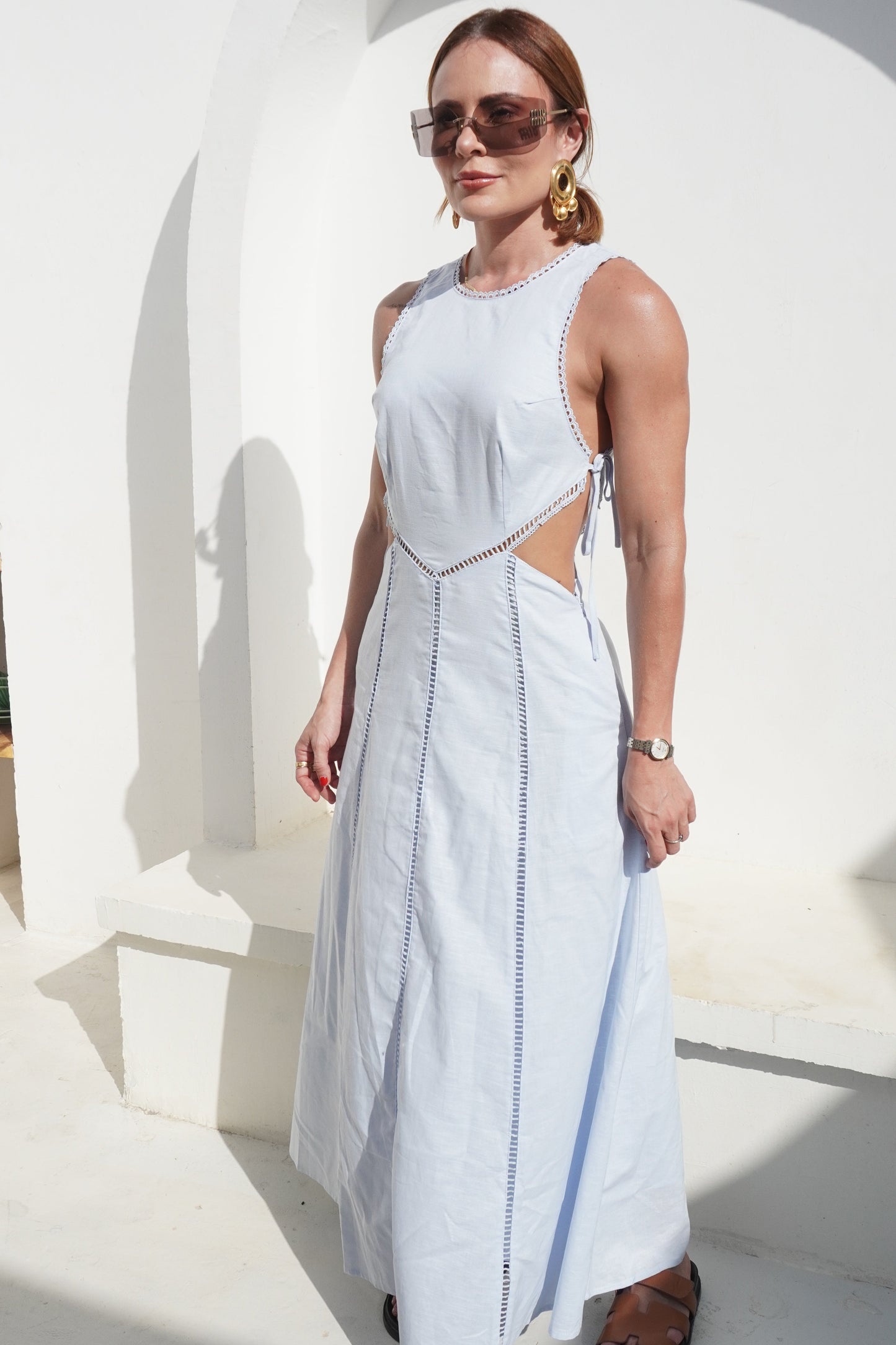 Aydee Maxi Dres Azul