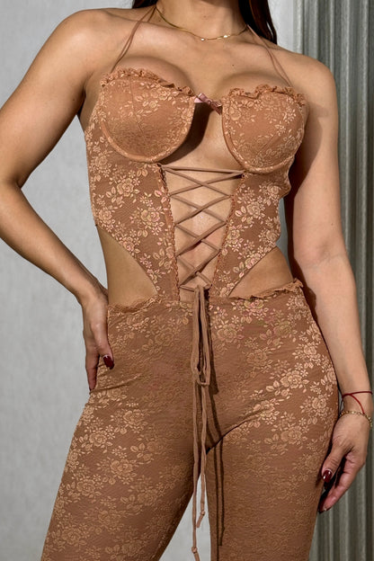 Bellagio Jumpsuit Mocca